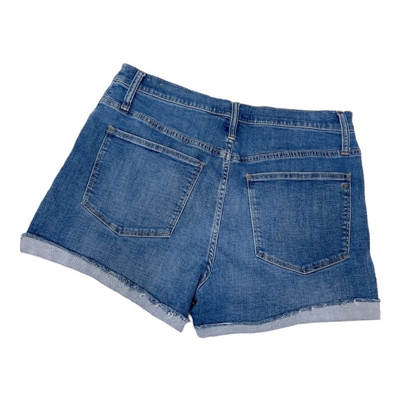 Madewell High-Rise Denim Shorts in Burke Wash: Button-Front Edition Size 31 - Picture 8 of 12